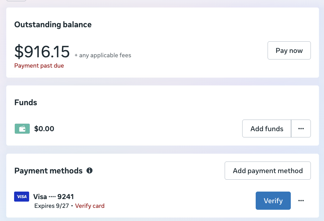 Customer account proof