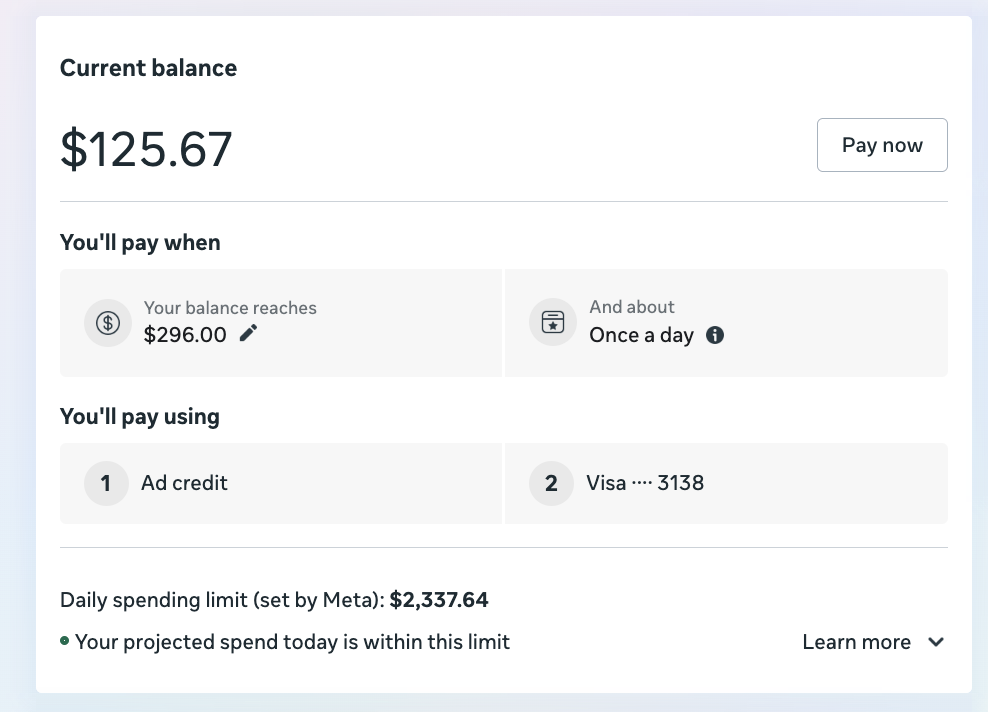 Customer account proof